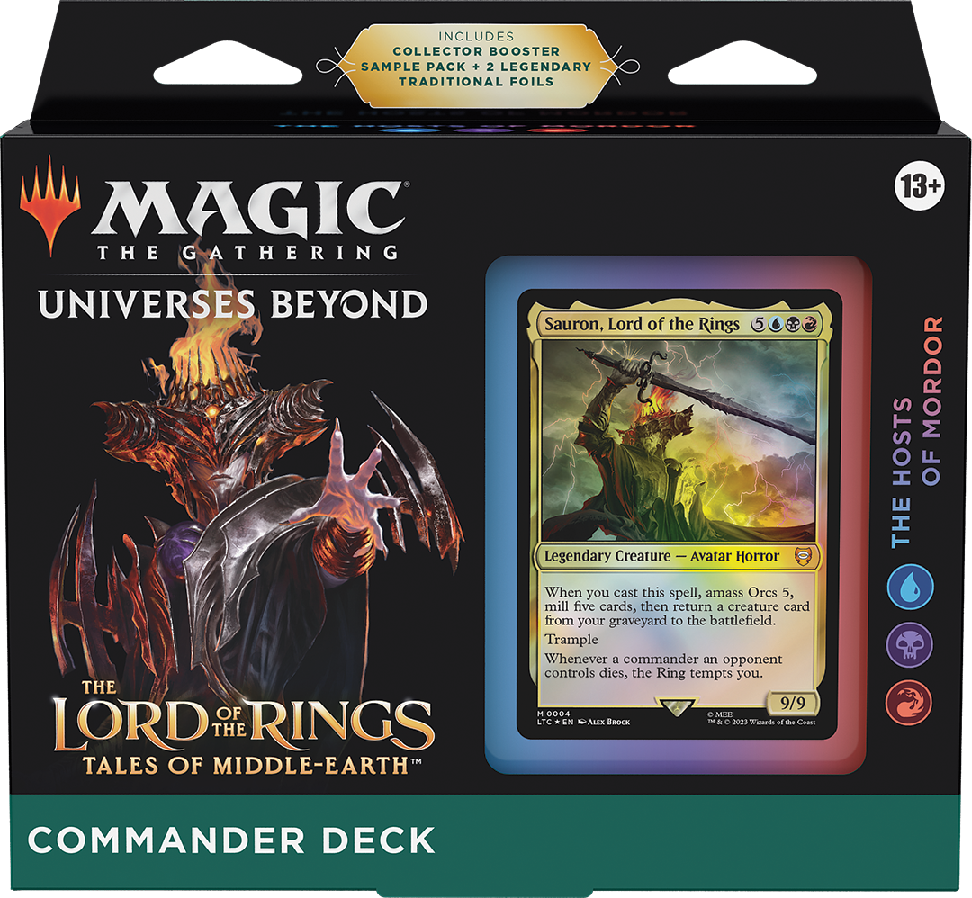 MTG Magic The Gathering Lord Of The Rings Tales Of Middle-Earth Commander Deck The Hosts Of Mordor - Collector's Avenue