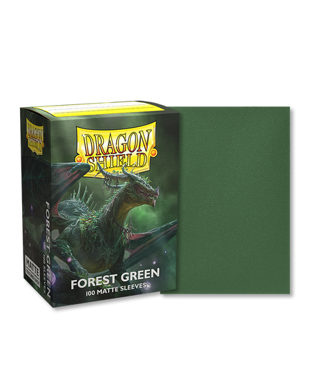 Dragon Shield Matte Standard Size 100 ct. Forest Green - Collector's Avenue