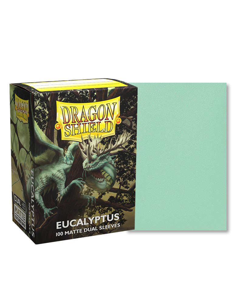 Dragon Shield Dual Matte Standard Size 100 ct. Eucalyptus - Collector's Avenue