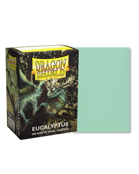 Dragon Shield Dual Matte Standard Size 100 ct. Eucalyptus - Collector's Avenue