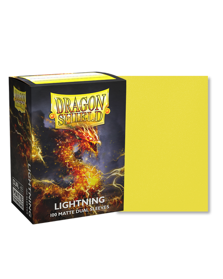 Dragon Shield Dual Matte Standard Size 100 ct. Lightning - Collector's Avenue