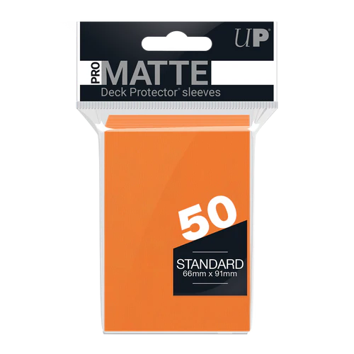 Ultra PRO PRO-Matte Standard Deck Protector Sleeves 50ct Orange - Collector's Avenue