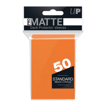 Ultra PRO PRO-Matte Standard Deck Protector Sleeves 50ct Orange - Collector's Avenue