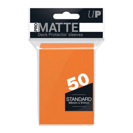 Ultra PRO PRO-Matte Standard Deck Protector Sleeves 50ct Orange - Collector's Avenue