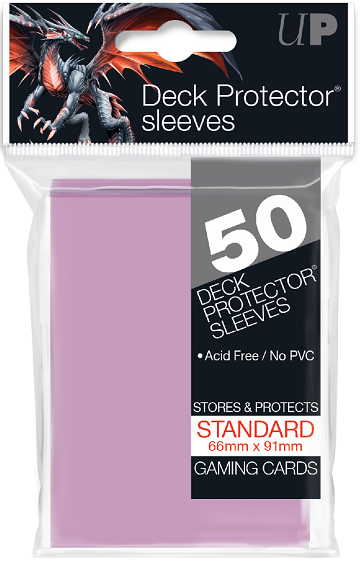 Ultra PRO PRO-Gloss Standard Deck Protector Sleeves 50ct Bright Pink - Collector's Avenue