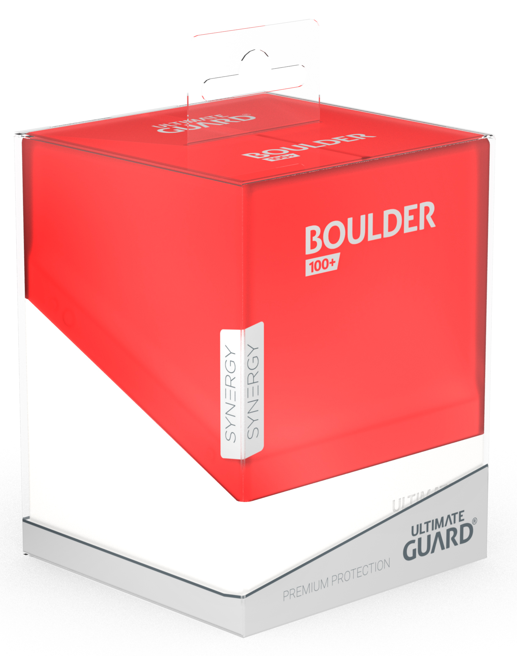 Ultimate Guard Boulder 100+ SYNERGY Red/White - Collector's Avenue