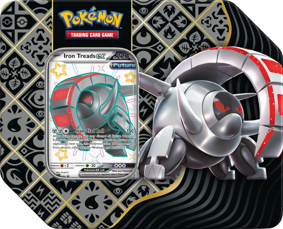 Pokemon Scarlet and Violet Paldean Fates Tin Iron Treads - Collector's Avenue