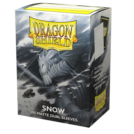 Dragon Shield Dual Matte Standard Size 100 ct. Snow - Collector's Avenue