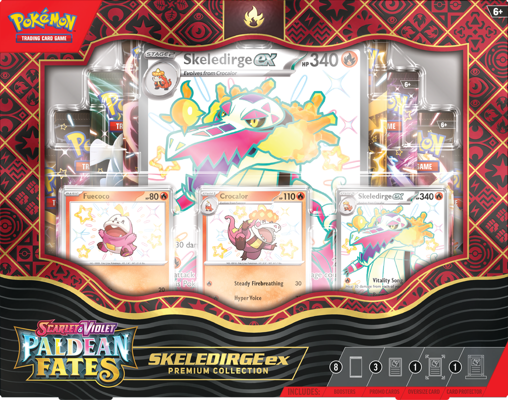 Pokemon Scarlet and Violet Paldean Fates Premium Collection Skeledirge ex - Collector's Avenue