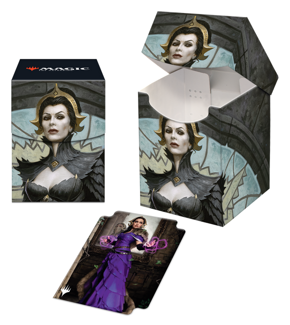 MTG Magic The Gathering Ultra PRO Dominaria United 100+ Deck Box V2 featuring Borderless Planeswalker Liliana of the Veil for Magic: The Gathering