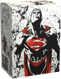 Dragon Shield Standard Size 100 ct. Superman Core (Red/White) Dual Art Sleeves