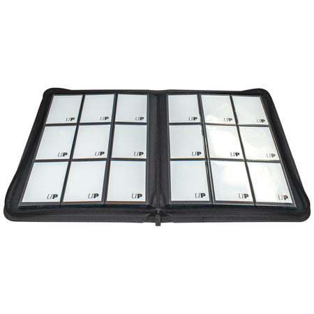 Ultra PRO Vivid 9-Pocket Zippered PRO-Binder Black - Collector's Avenue