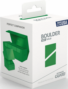 Ultimate Guard Boulder 100+ Deck Box Case - Solid Green