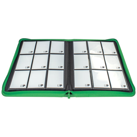 Ultra PRO Vivid 9-Pocket Zippered PRO-Binder Green - Collector's Avenue