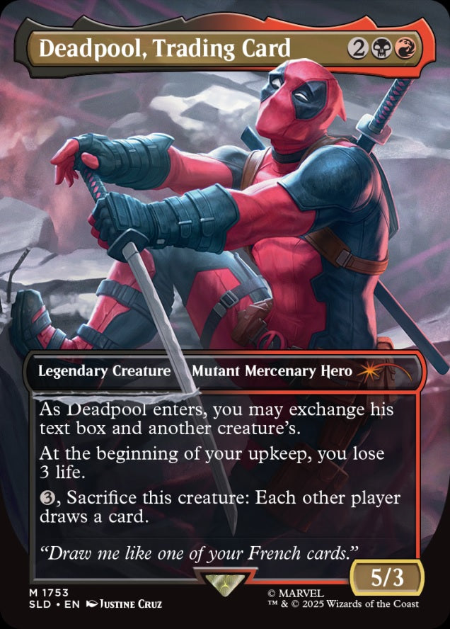 MTG Secret Lair MARVEL Deadpool×2set Secret Lair x Marvel's Deadpool Foil Edition | Secret Lair