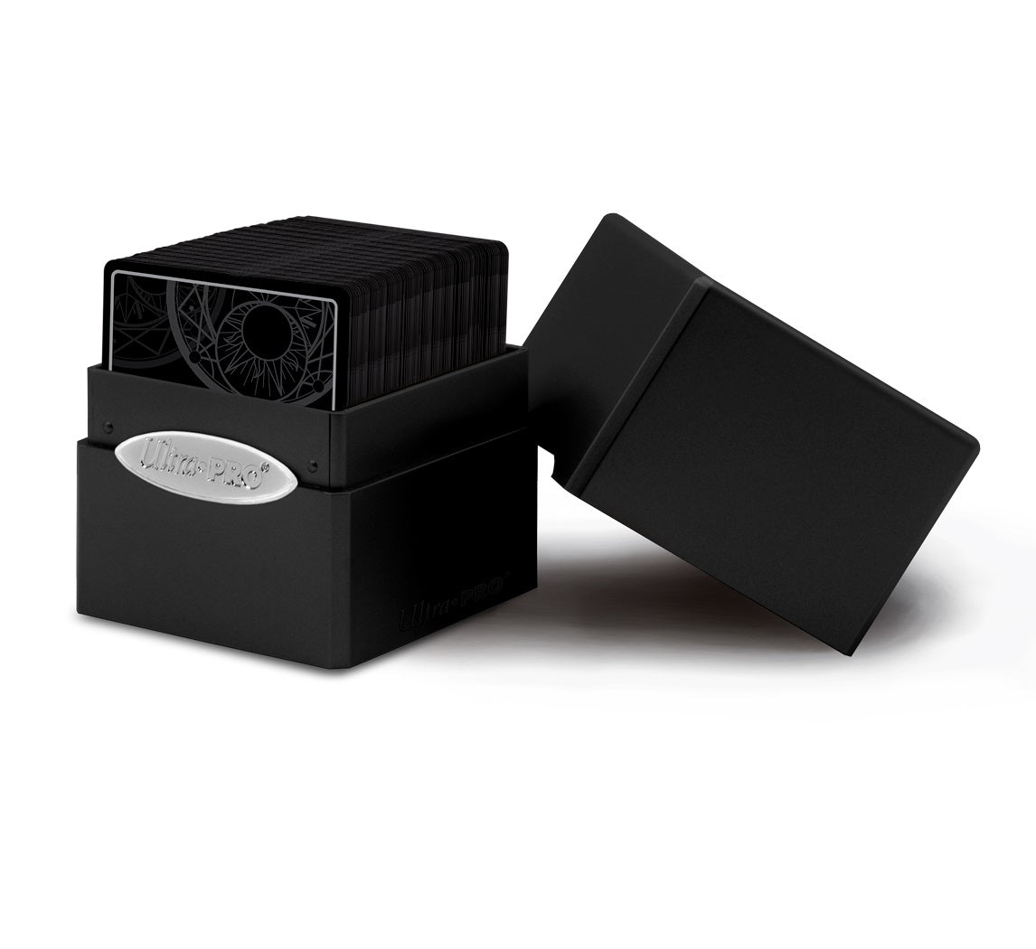 Ultra PRO Satin Cube Deck Box Jet Black - Collector's Avenue