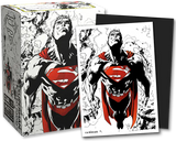 Dragon Shield Standard Size 100 ct. Superman Core (Red/White) Dual Art Sleeves