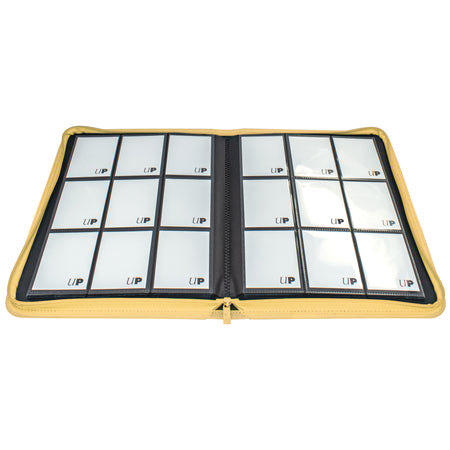 Ultra PRO Vivid 9-Pocket Zippered PRO-Binder Yellow - Collector's Avenue
