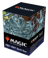 MTG Magic The Gathering Ultra PRO Dominaria United 100+ Deck Box V1 featuring Borderless Planeswalker Karn, Living Legacy