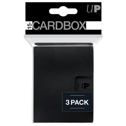 Ultra PRO PRO 15+ Card Box 3-pack Black - Collector's Avenue