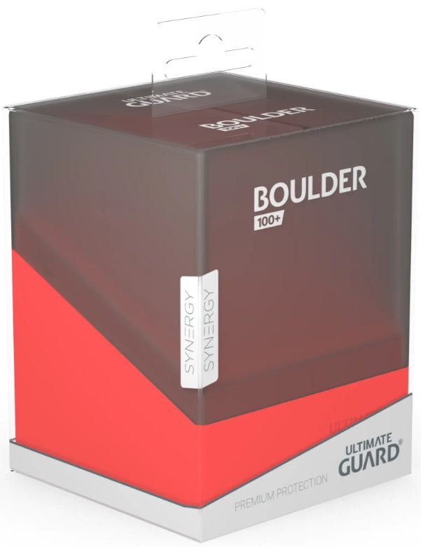 Ultimate Guard Boulder 100+ SYNERGY Black/Red - Collector's Avenue