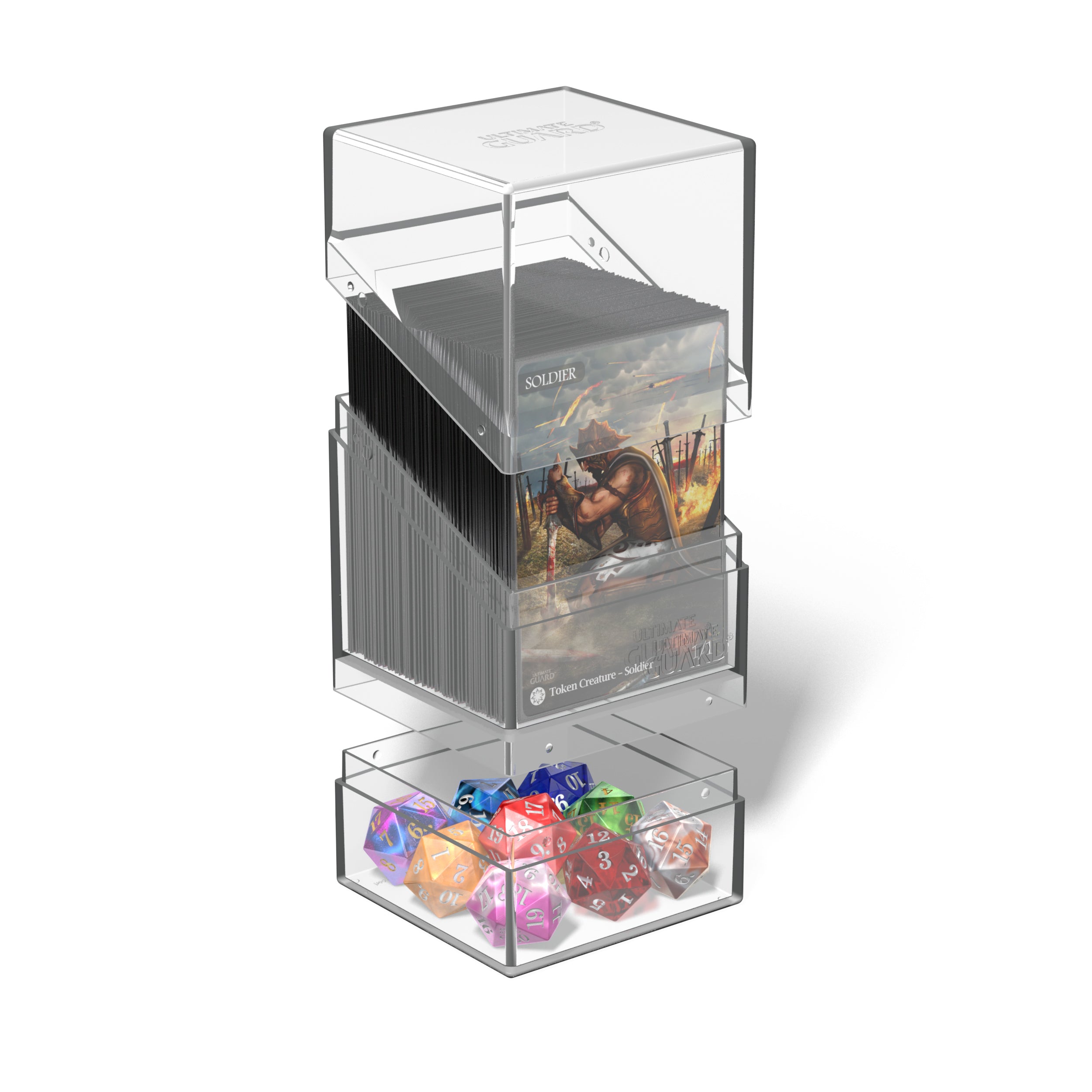 Ultimate Guard Boulder’n’Tray 100+ Deck Box Case Clear - Collector's Avenue