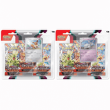 Pokemon Scarlet and Violet Obsidian Flames 3 Pack Blister Combo (Set of 2)- Eevee + Houndstone
