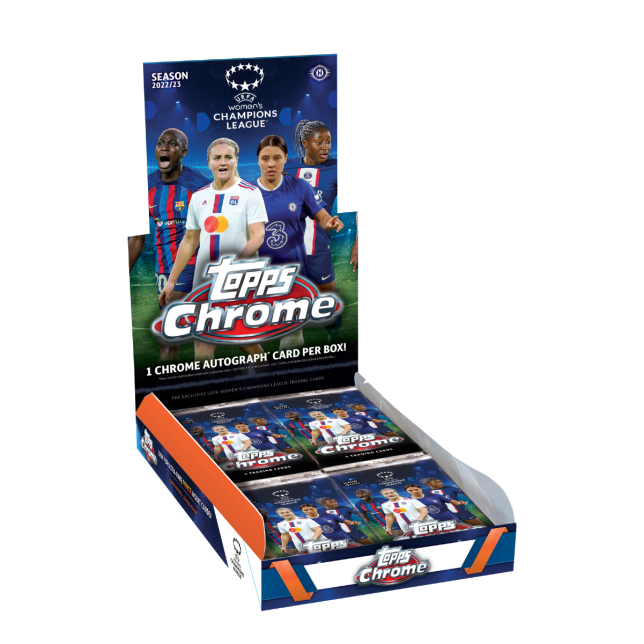 2022-23 Topps Chrome UEFA Women's Champions Soccer Hobby Box - Collector's Avenue