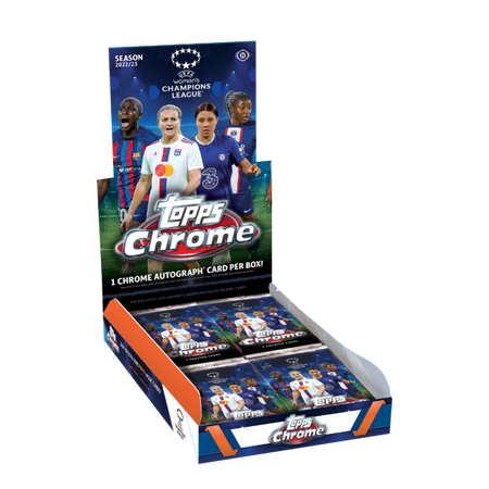 2022-23 Topps Chrome UEFA Women's Champions Soccer Hobby Box - Collector's Avenue