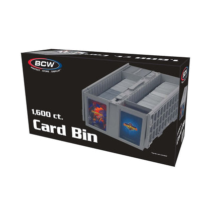 BCW 1600 Count Gray Collectible Card Bin - Collector's Avenue