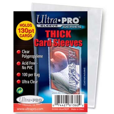 Ultra Pro - Thick Card Size (130pt) Card Sleeves 100ct - Collector's Avenue