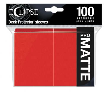 Ultra PRO Sleeves 100 Count Standard Sized Eclipse Matte Apple Red - Collector's Avenue
