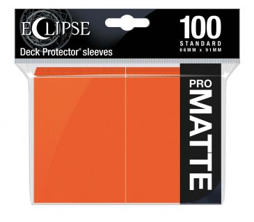 Ultra PRO Sleeves 100 Count Standard Sized Eclipse Matte Pumpkin Orange - Collector's Avenue