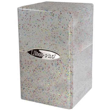 Ultra PRO Deck Box - Satin Tower Glitter Clear - Collector's Avenue