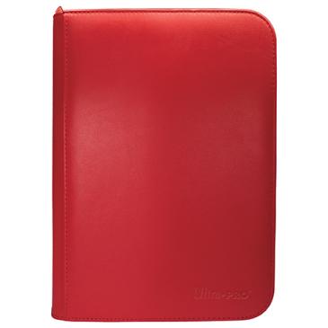 Ultra PRO Vivid 4-Pocket Zippered PRO-Binder Red - Collector's Avenue