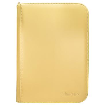 Ultra PRO Vivid 4-Pocket Zippered PRO-Binder Yellow - Collector's Avenue