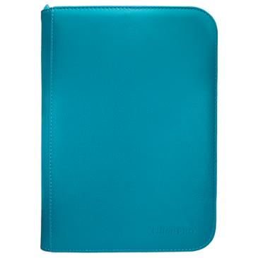 Ultra PRO Vivid 4-Pocket Zippered PRO-Binder Teal - Collector's Avenue