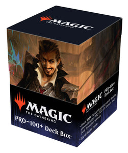 MTG Magic The Gathering Ultra Pro 100+ Deck Box - Streets of New Capenna - B featuring Anhelo, the Painter for Magic - Collector's Avenue