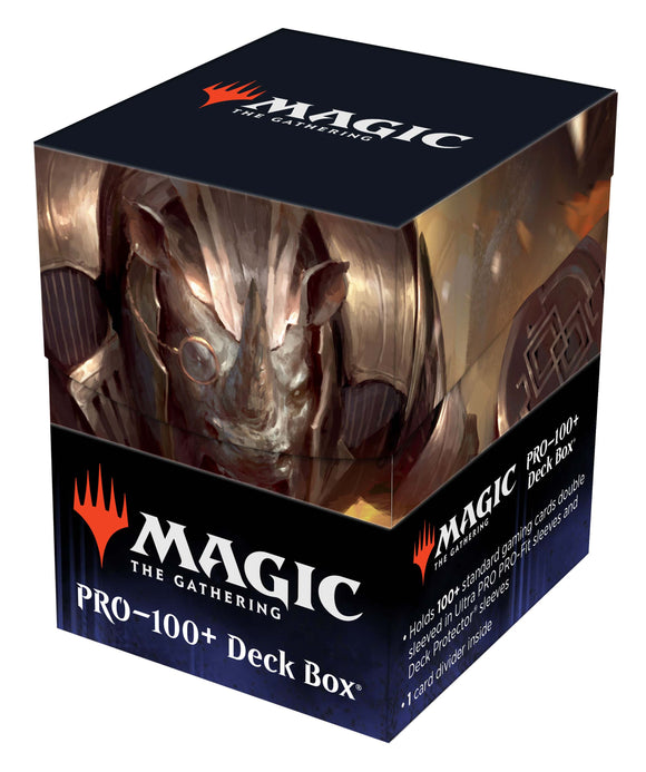 MTG Magic The Gathering Ultra Pro 100+ Deck Box - Streets of New Capenna - E featuring Perrie, the Pulverizer - Collector's Avenue