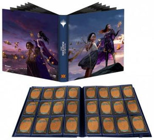 Mtg Magic The Gathering Ultra PRO Double Masters 2022 12-Pocket PRO-Binder featuring Liliana and Aminatou - Collector's Avenue