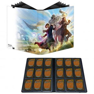 MTG Magic The Gathering Dominaria United Ultra PRO 9-Pocket PRO-Binder featuring Draft Booster Box Art - Collector's Avenue