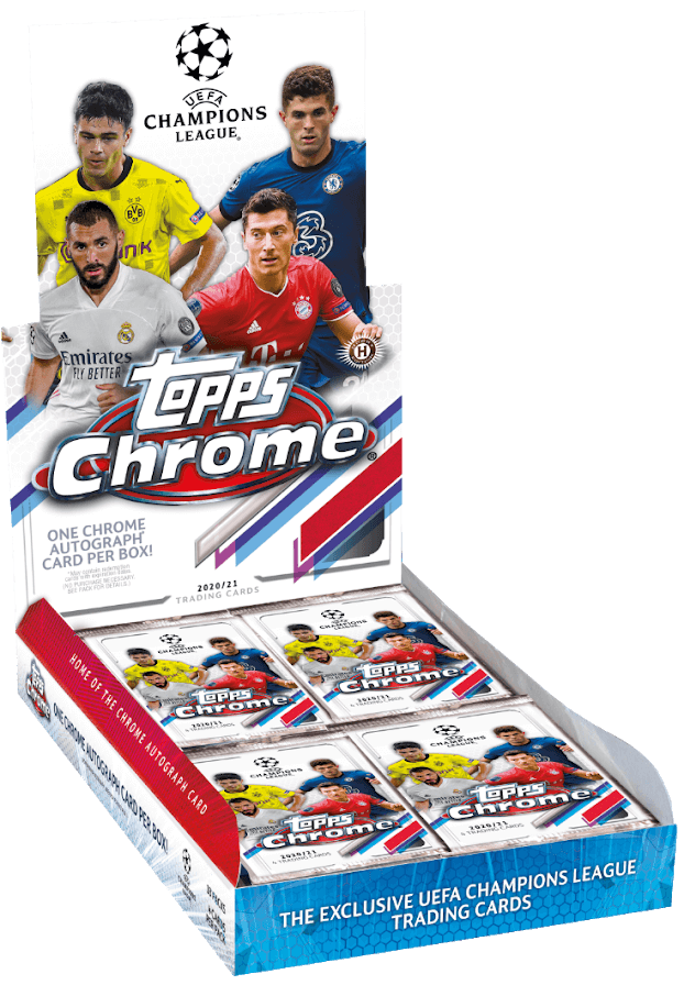 2020-21 Topps Chrome UEFA Champions League Soccer Hobby Box - Collector's Avenue