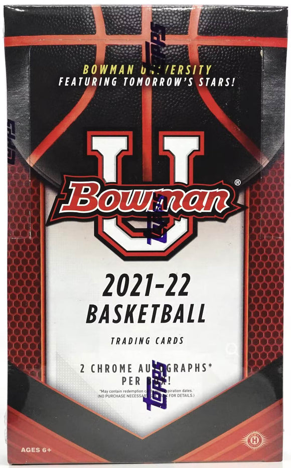 2021-22 Bowman University Basketball Hobby Box - Collector's Avenue