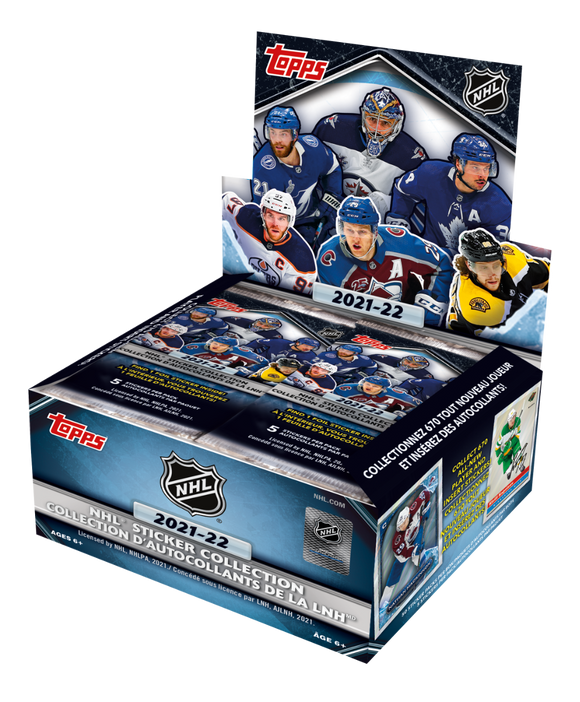 2021-22 Topps NHL Sticker Hockey Box - Collector's Avenue