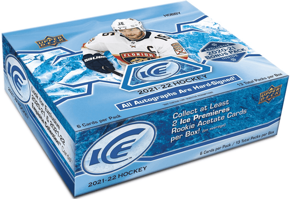 2021-22 Upper Deck Ice Hockey Hobby Inner Case (12 Boxes) - Collector's Avenue