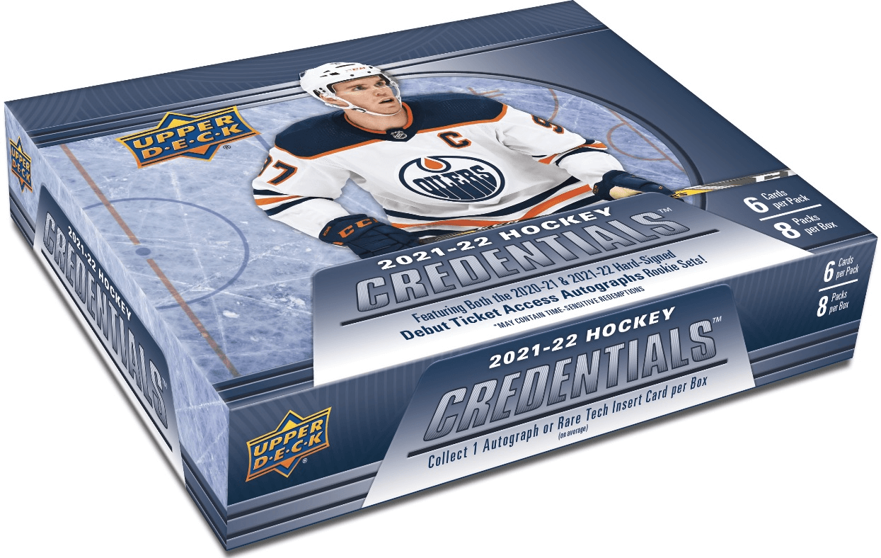 2021-22 Upper Deck Credentials Hockey Hobby Box - Collector's Avenue