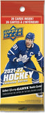 2021-22 Upper Deck Extended Hockey Fat Pack Box (18 Packs) - Collector's Avenue