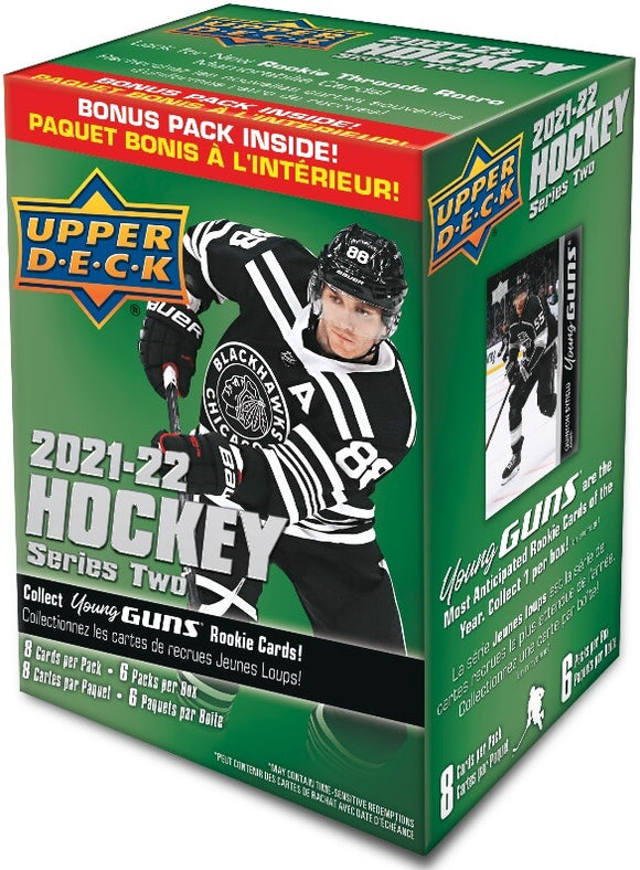 2021-22 Upper Deck Series 2 Hockey Blaster Case (20 Blaster Boxes) - Collector's Avenue