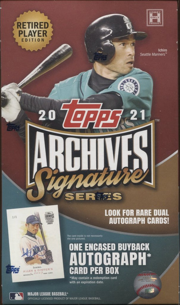 2021 Topps Archives Signature Series Baseball Hobby Box (Retired Player Edition) - Collector's Avenue