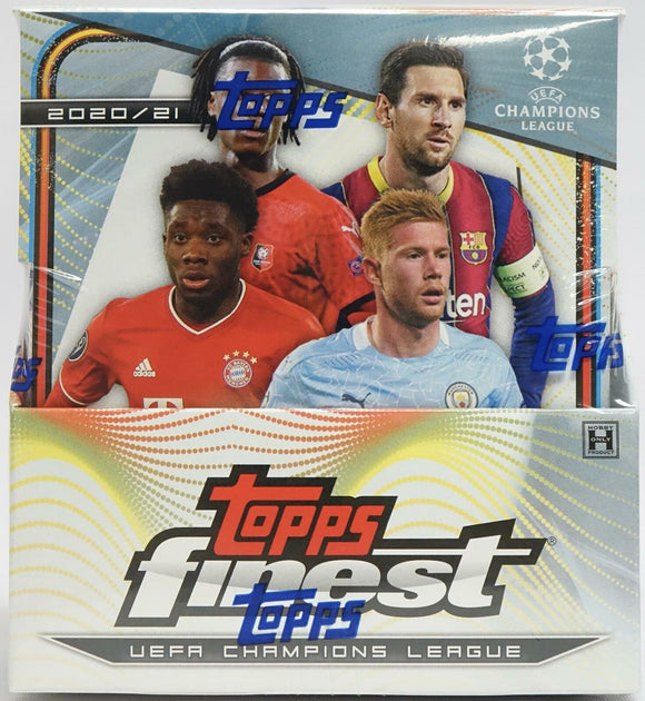2020-21 Topps Finest UEFA Champions League Soccer Hobby Box - Collector's Avenue
